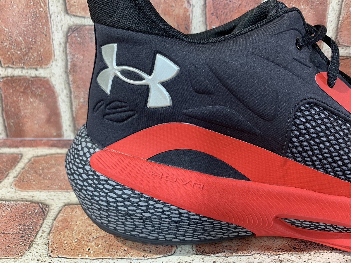 Under Armour Mens Size 17 HOVR Havoc 3 Red Black Basketball 