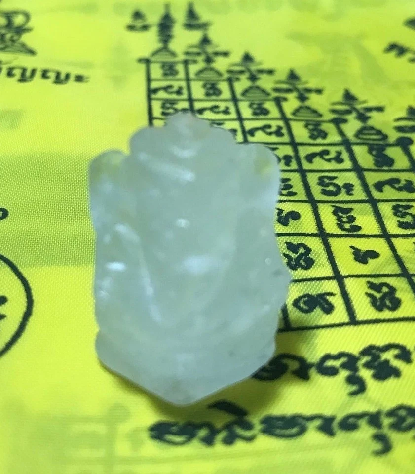 MAGIA NATURAL TALISMÁN CUARZO ENORME SEÑOR GANESHA TALLA ESCULTURA AMULETO TAILANDÉS Foto 2 de 4