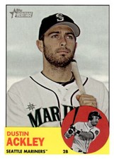 2012 Topps Heritage  Dustin Ackley #366 Seattle Mariners Baseball Card