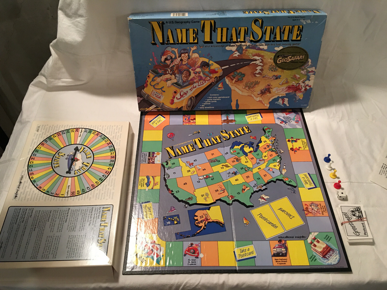NAME THAT STATE Board Game A U.S. Geography Game Complete 86002031679 | eBay