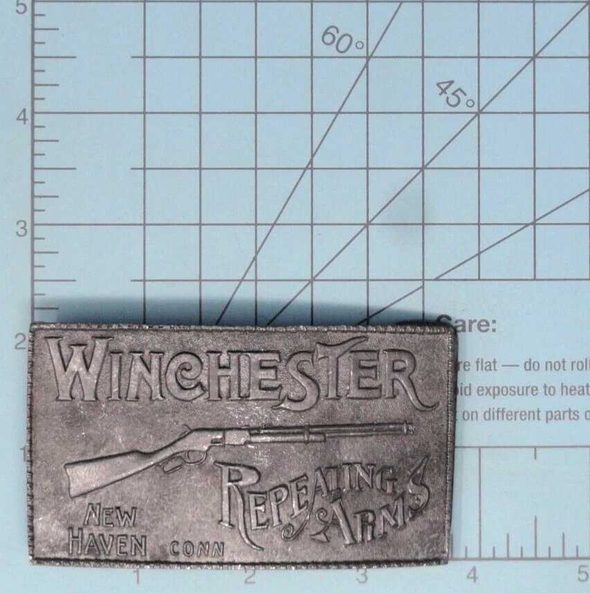 Winchester Western Brazos Repetitivos Promo Hebilla de Cinturón New Haven De Colección Años 70 .TYC226 Foto 3 de 4