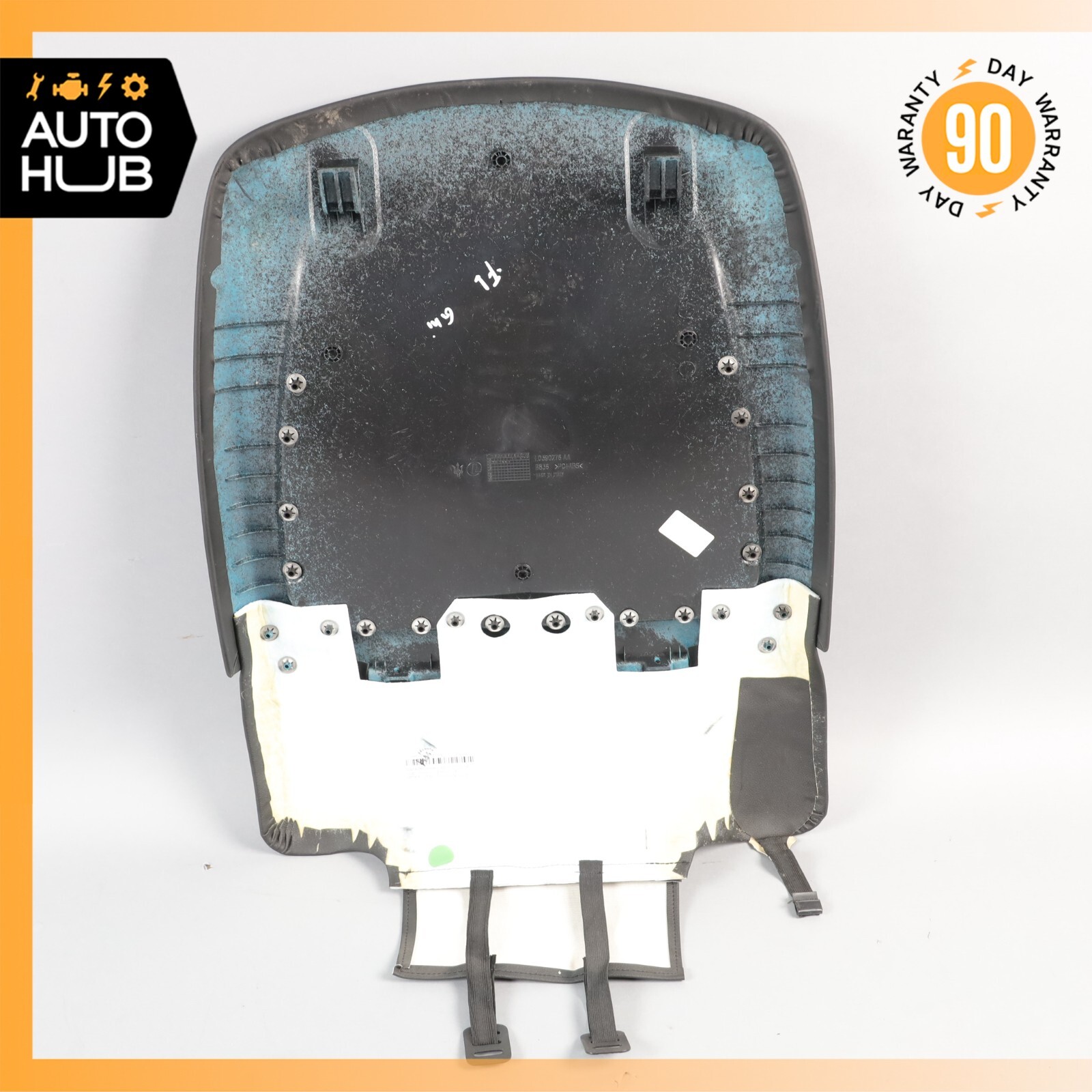 14-22 Maserati Ghibli M157 Front Left Side Seat Back Cover Black OEM