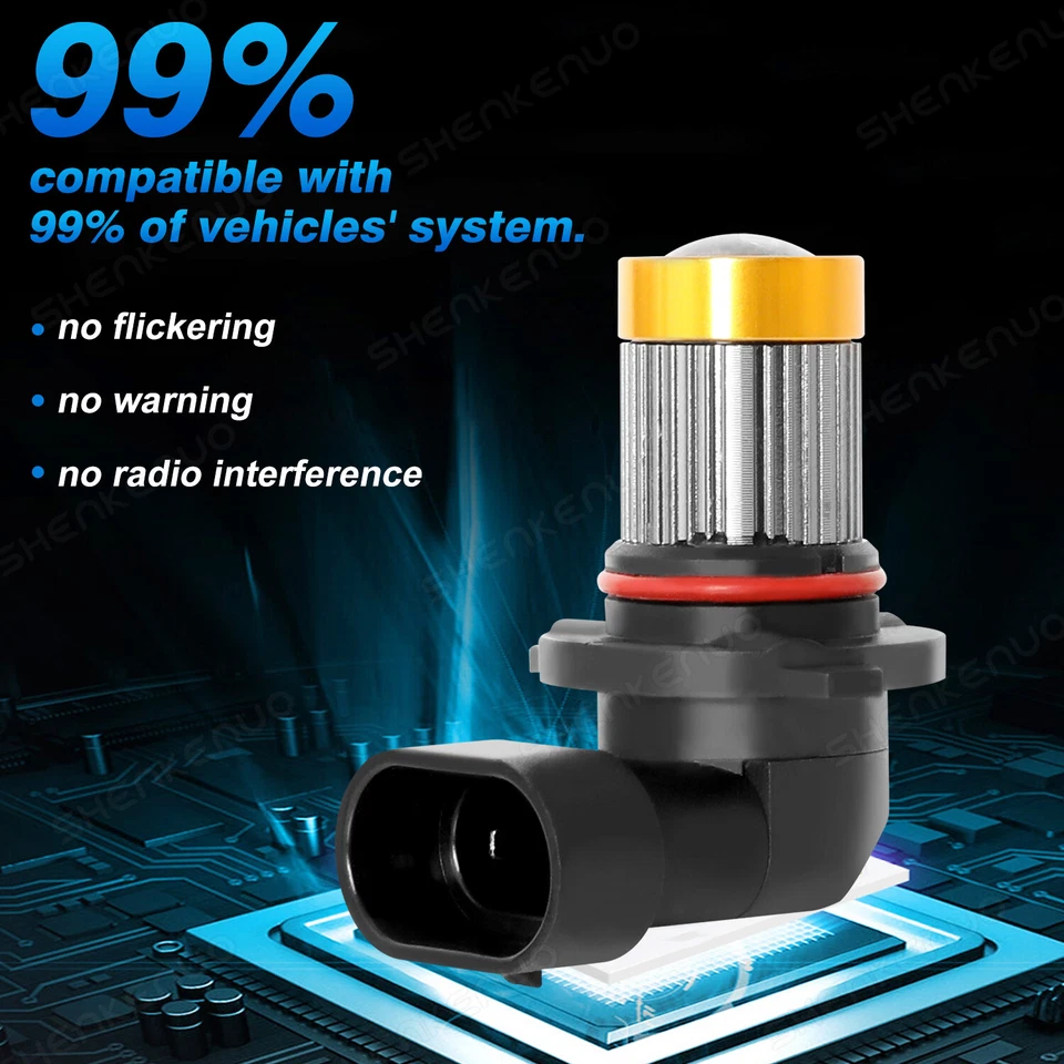 Bombillas antiniebla LED súper brillantes 3000K amarillo 9006 para Subaru Baja 2003-2006 Foto 4 de 4