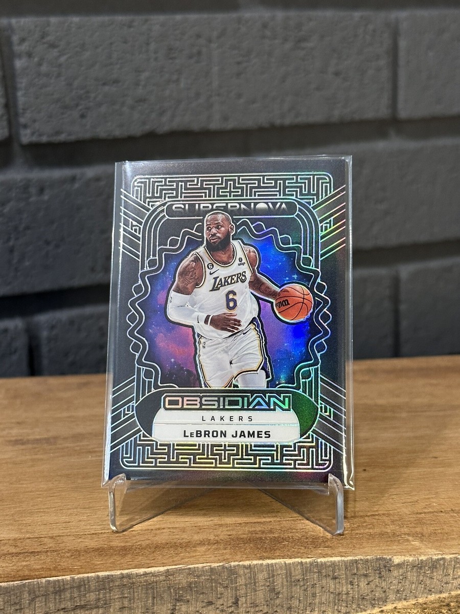 LEBRON JAMES 2022-23 PANINI OBSIDIAN SUPERNOVA CARD /99 | eBay