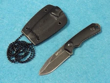 MTech MT2030BK Mini Neck Knife Stonewashed fixed blade MT20-30BK 4 3/4" overall 