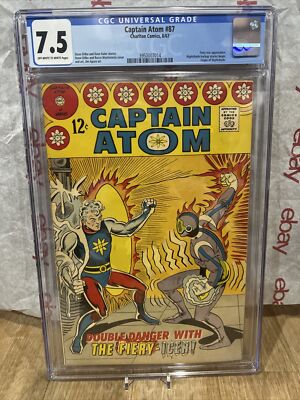 Captain Atom  #87  CGC 7.5 Steve Ditko cover/art   Origin of Nightshade Comic