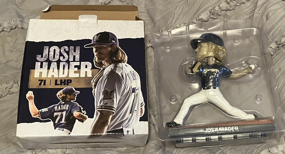 ジョシュ・ヘイダー／ボブルヘッド人形 (2019／ミルウォーキー・ブルワーズ) JOSH HADER Milwaukee Brewers 2019 Bobblehead SGA Baseball MLB Free