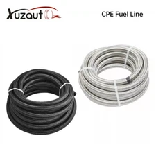 4AN 6AN 8AN 10AN 12AN Nylon & Stainless Steel Braided Fuel Hose Oil Gas Air Line