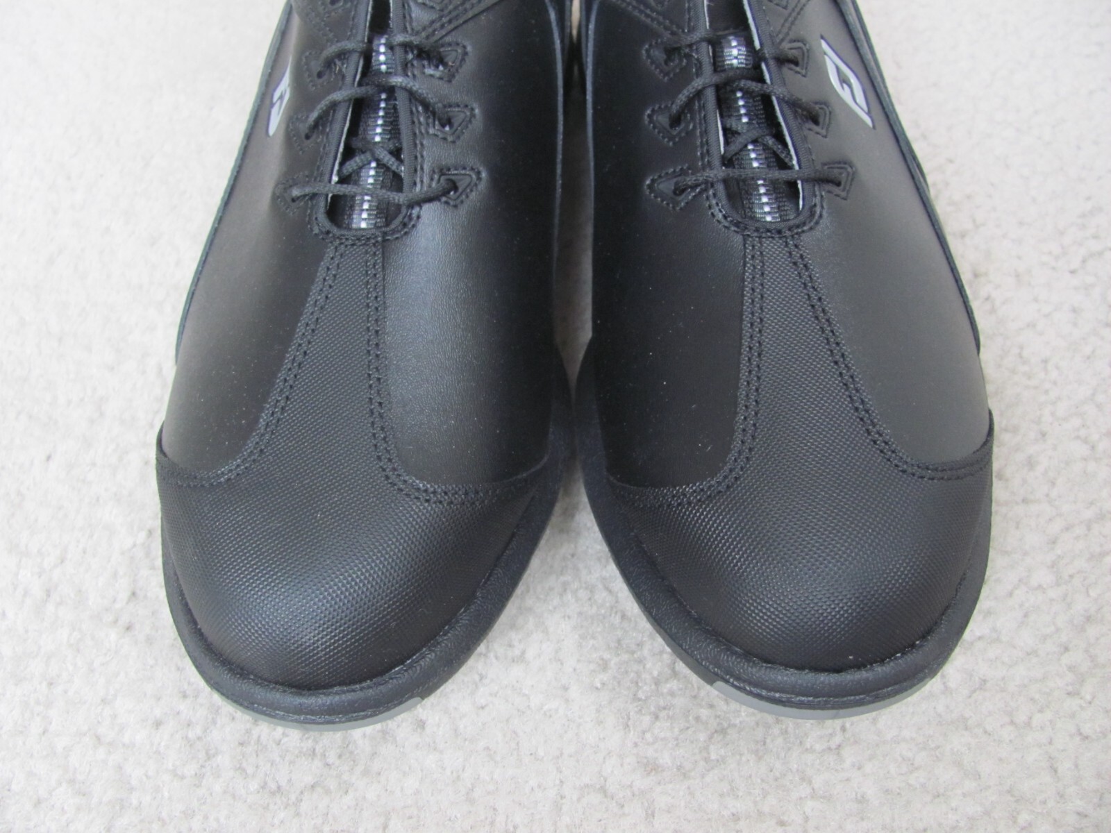 Footjoy Sport LT Men's Black/ Silver Leather Soft Spike Golf Shoes Size