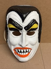Vintage Dracula Halloween Mask Horror Monster Vampire Ben Cooper New Old Stock