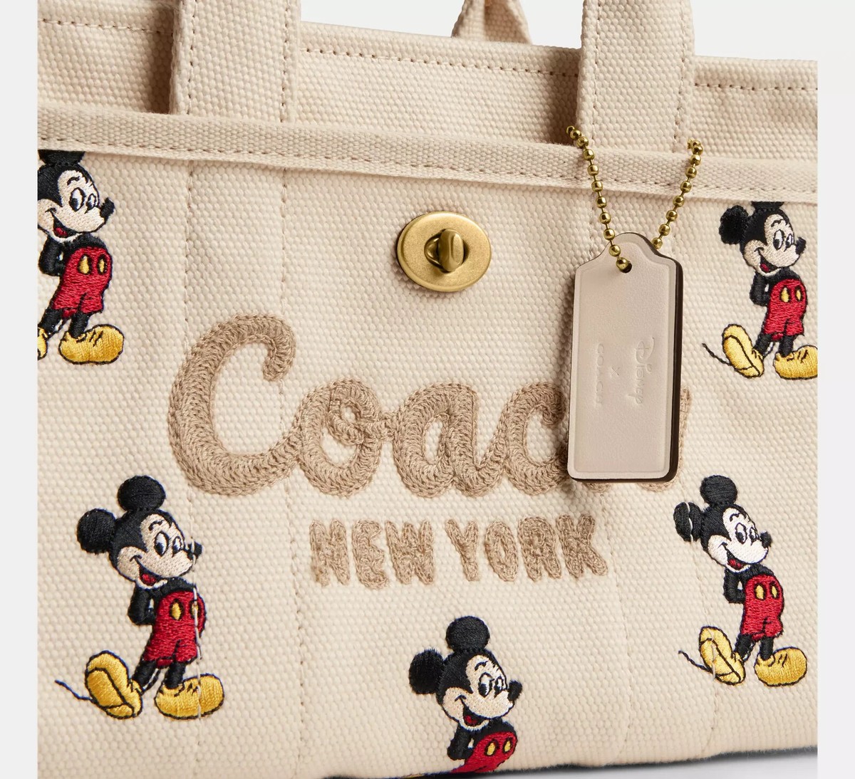 ミニサイズ DISNEY X COACH カーゴ トート 20 / ミッキーマウス COACH x Disney] ミニ カーゴ トート 20 ミッキーマウス (Coach