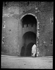 AACHEN MARSHIERTOR GATEWAY C1910 ANTIQUE PHOTO Magic Lantern Slide GERMANY