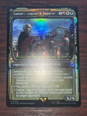 1x FOIL SHOWCASE CAESAR, LEGION'S EMPEROR - Fallout - MTG - Magic the  Gathering | eBay