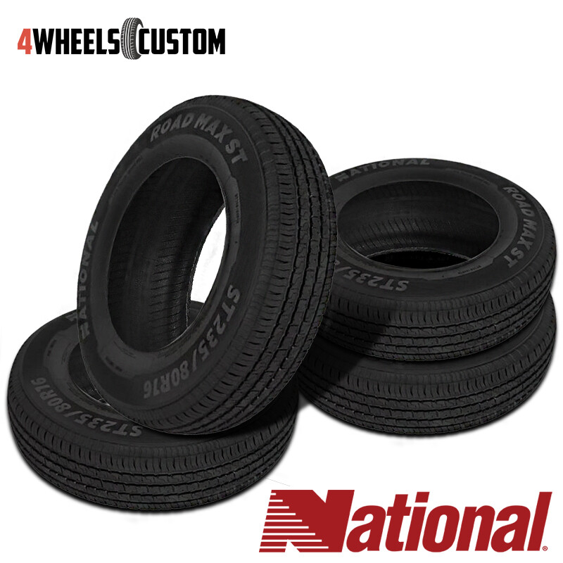 4 X New National Road Max ST ST215/75R14 TL D Tires eBay