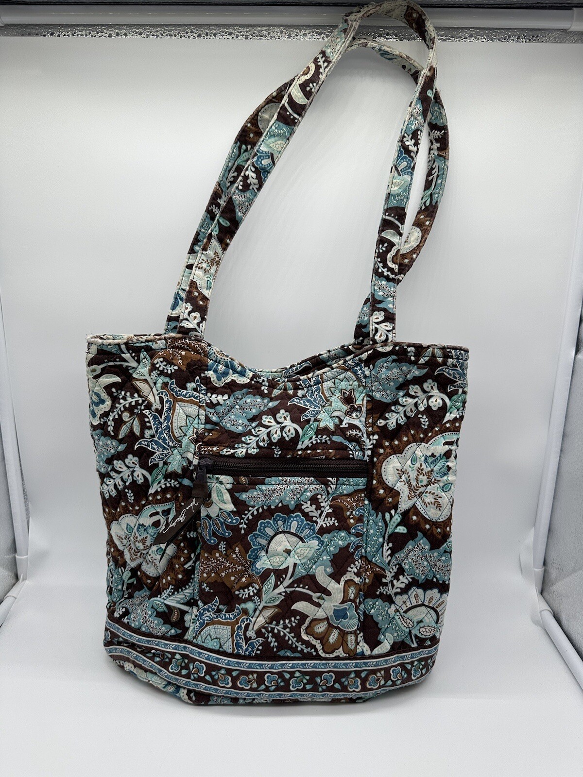 Vera Bradley Java Blue Brown purse ( Poor Conditi… - image 1
