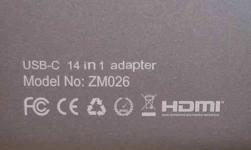 ZMUIPNG ZM026 USB-c MultiFunction Hub 13in1 HDMI SD Card Reader Laptop Dock D - Picture 6 of 6