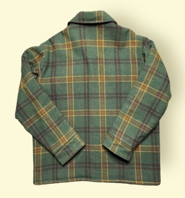 Vintage Woolrich Jacket 1970s Green Plaid Flannel Men's Vintage Woolrich Jacket 1970s Green Plaid Flannel Men's