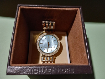 Michael Kors Gold Darci Watch MK-3498 Michael Kors Darci Analog Mother of Pearl Green Dial Gold  main image 4