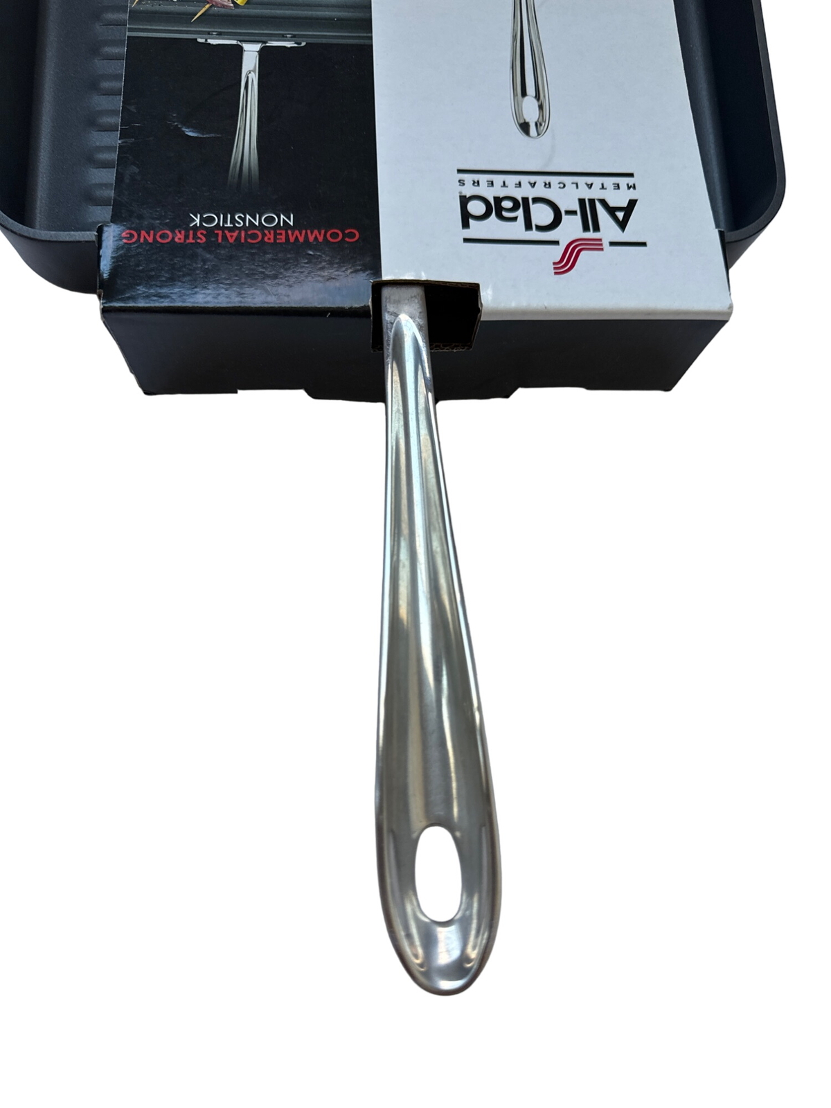 All Clad Square Grill Pan 11 Inch Non Stick Stainless Handle Hard