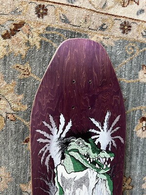 Vintage NOS OG Zorlac Donny Myhre Gator Skateboard deck Pushead