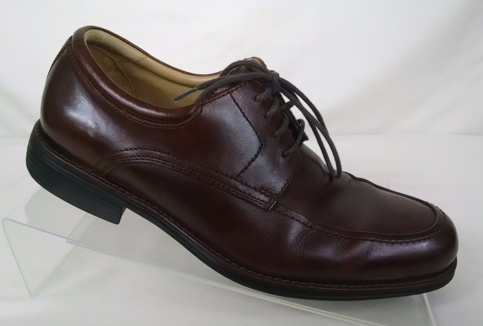 SAOLA Scarpe Oxford Johnston Murphy da uomo taglia 8M marrone scuro Samford in pelle di pecora mocassino