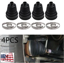 Universal Car Auto Rubber CV Axle Boot Dust Cover Silicone Ball Head + Clamp Kit