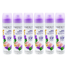 Yardley London April Violets Body Spray 75ml x 6