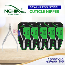 Nghia Stainless Steel Cuticle Nipper Kem Nghia D06 Jaw 14 SET 5 FREE SHIP