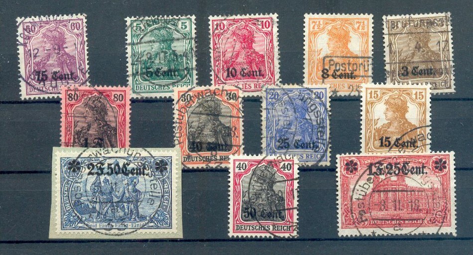 Stage West 1/12 SET embossed 140EUR (72528)