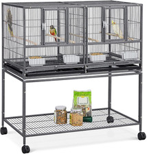 41.5" Stackable Divided Breeder Breeding Parakeet Bird Cage for Canaries Cockati