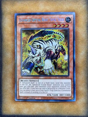 Yugioh Advanced Crystal Beast Topaz Tiger BLCR-EN013 Secret Rare 1st Ed NM