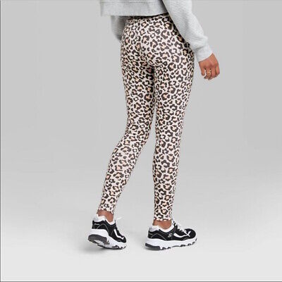 Wild Fable Womens High-Rise Legging Animal Print Cotton/Spandex Leopard  Spot M