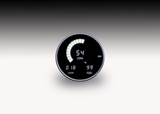 1955-1986 Jeep Cj Digital Dash Panel White Led Gauges Lifetime Warranty