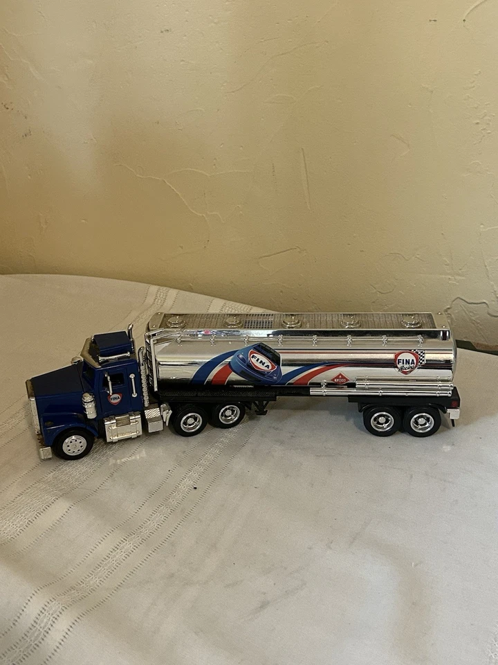 FINA TRACTOR TRAILER TANKER TRUCK GAS FUEL OIL 1997 EQUITY MARKETING REGULAR - Image 2 of 4