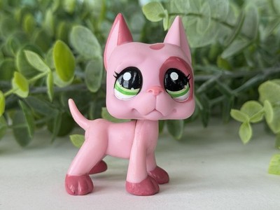 Littlest Pet Shop 2598 LPS Authentic Magenta Pink Great Dane