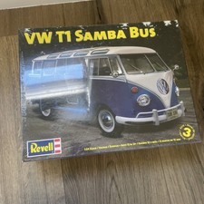 Rare New - Revell Vw T1 Samba Bus 124 Plastic Model Kit Set - Volkswagen 2010