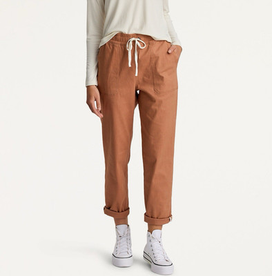 Free Fly Pacifica Cotton Twill Pants, Canyon Clay Rust Color   Size XL