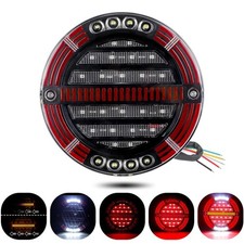 1 5.5 Round Redamber Led Truck Trailer Bus Brake Stop Turn Signal Tail Light 1 5.5 Round Redamber Led Truck Trailer Bus Brake Stop Turn Signal Tail Light
