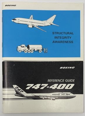 Boeing Books 747-400 Reference Guide & Structural Integrity Awareness Vintage