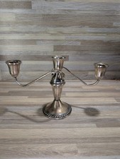 Vtg Duchin Creation Weighted 925 Sterling Silver Candelabra Candle Holder 10" 