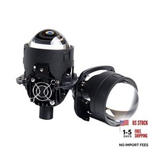 2.5 Inch Bi-LED Projector Lens with High Low Beam - 6000K White 92W/pair