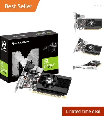 NVIDIA GeForce GT 710 4GB Grafikkarte - HDMI, DVI, VGA, Niedriger Stromverbrauch