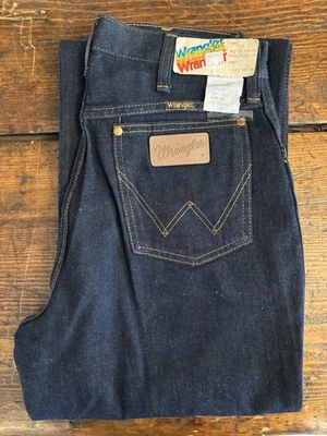 Vintage 1970s Wrangler Jeans NWT Rainbow Tag Women's Size 15 DEADSTOCK (32 x36) - Image 1 of 4