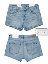 American Eagle Perfect Shortie High-Rise Denim Shorts Size 4