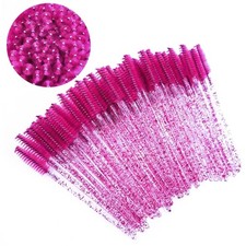 100 Pcs Disposable Eyelash Mascara Brushes Wands Applicator Eyebrow Brush