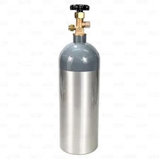 5LB CO2 Tank Aluminum Cylinder for Aquarium Greenhouse Hydroponics CGA320 Valve
