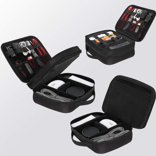 MATEIN electronic organizer travel case,Mini iPad travel case, black 10.5”x7.75” - Picture 5 of 6