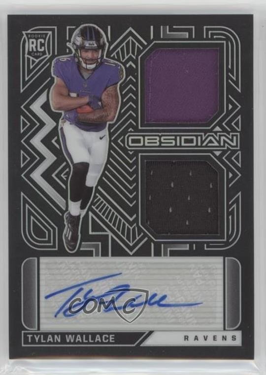 2021 Panini Obsidian Rookie Jersey Ink /150 Tylan Wallace #RJI-TW Auto RC 8x7