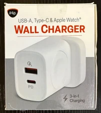 iHip Wall Charger USB-A, Type-C & Apple Watch