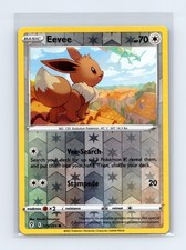 Carta Pokemon Cieli Evoluti Comuni Eevee 125/203 Reverse Holo leggermente giocata